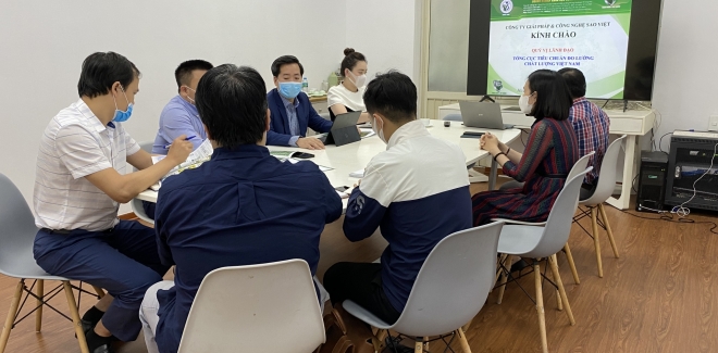 Ban lãnh đạo Công ty làm việc  với Ban TGĐ Tổng cục Tiêu chuẩn Đo lường Chất lượng