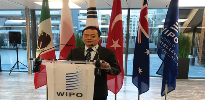 Ông Vũ Việt Chiến TGĐ -  Tổ chức Sở hữu trí tuệ thế giới WIPO - Gerneva Thụy Sỹ (2017)